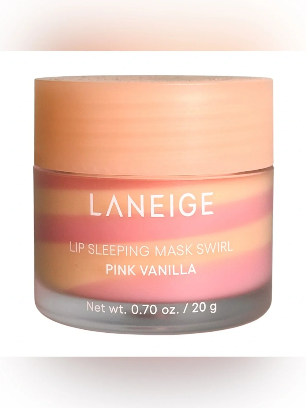 LANEIGE Pink Vanilla Swirled Lip Sleeping Mask New No Box